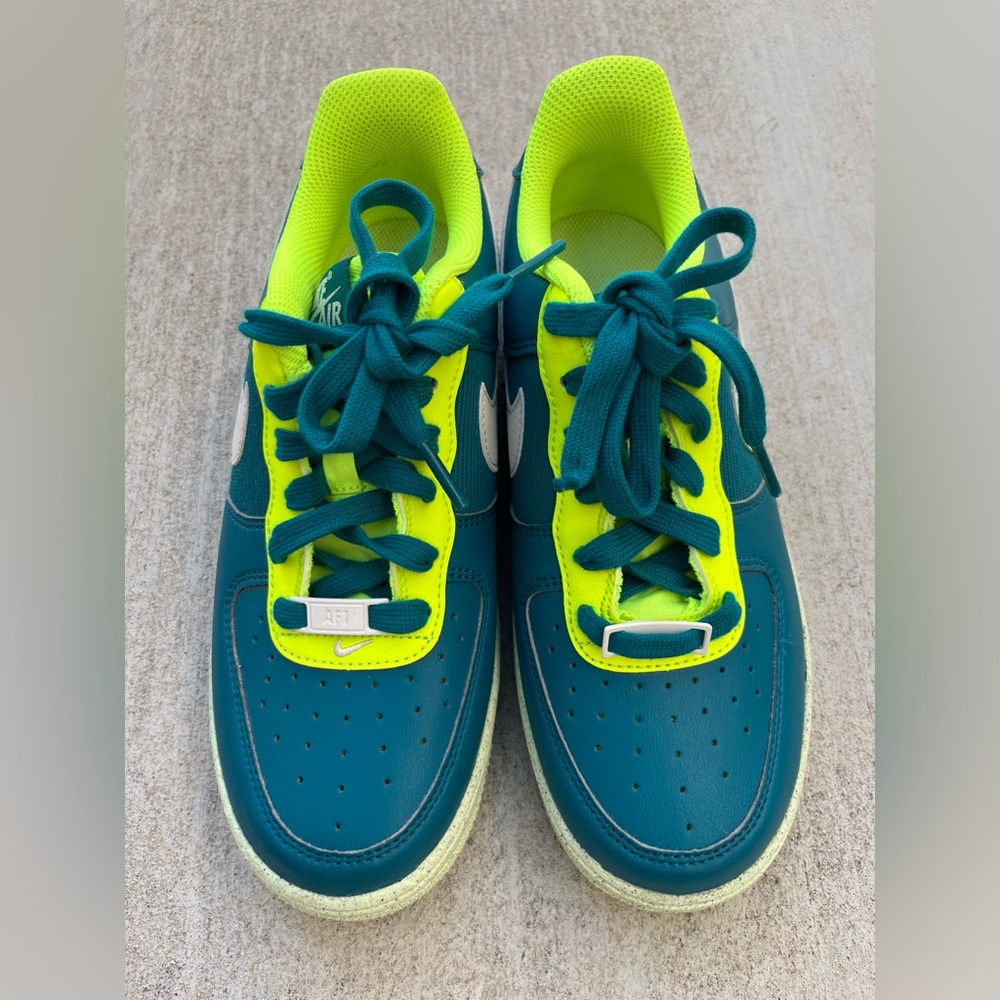 Nike Air Force 1 Low Crater Bright Spruce Volt (DM1086-300) Youth Size 5.5Y